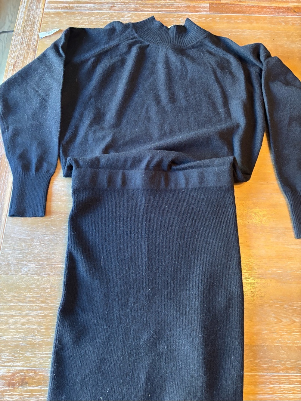 Women’s Black Turtleneck Knit Dress